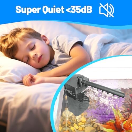 Yaubay Aquarium Filter for Up to 10 Gallons, Corner Fish Tank Filters - Image 5