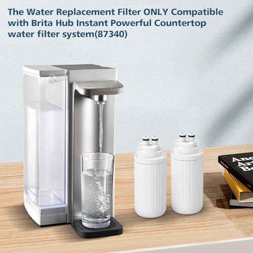 2-Pack Water Filter Replacement, Compatible with Brita Hub Instant Powerful Countertop Water Filter Device, Lasts Six Months or 120 Gallons, Replace Filter Model Number CTO1 - Image 2