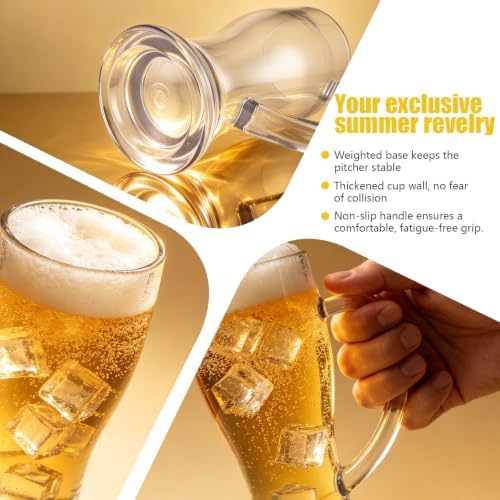 Plastic Beer Pitcher with Handle for Water Tea - Image 4