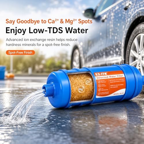 Spotless Car Wash Inline Water Filter, Deionized Water Filter, 100% Spot-Free Result, Works for All Vehicles, RV, Motorcycles, Windows, Boats, Planes and More - Image 2