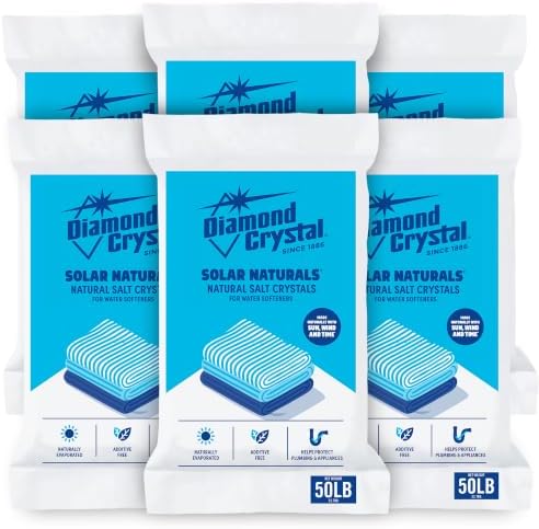 Diamond Crystal 6 Pack Solar Naturals Water Softener Pure Salt, 40 lbs by DiamondCrystalSaltCo%C2%AE%C2%A0
