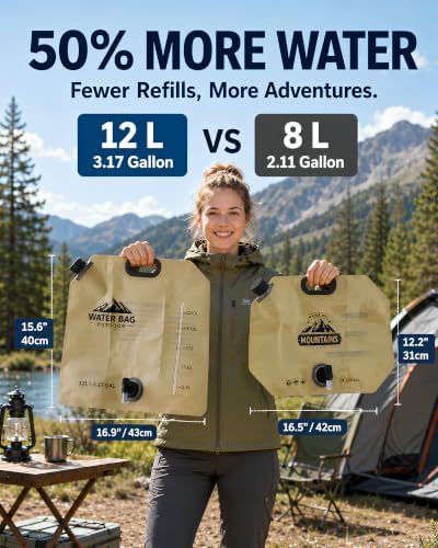 3.17 Gallon/12L Collapsible Water Container with Spigot - Image 2