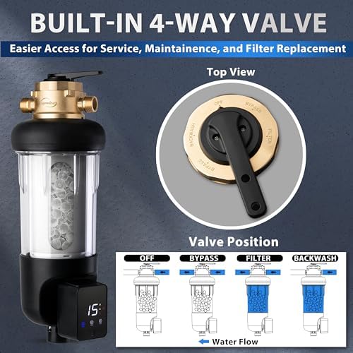 iSpring WSP50SL-ARJ-BP Jumbo Whole House Water Filtration System, 50 Micron - Image 3