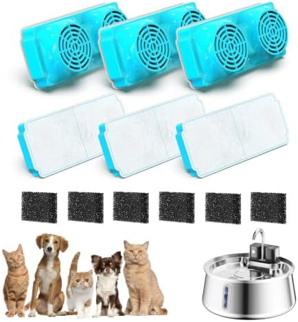 Water Fountain 4L Stainless Steel (6pcs Filter Element) by Unknown