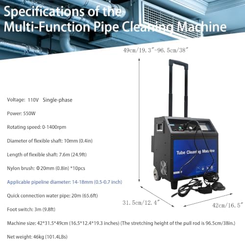 Condenser Pipeline Cleaning Machine Dry-Wet Separation - Image 3