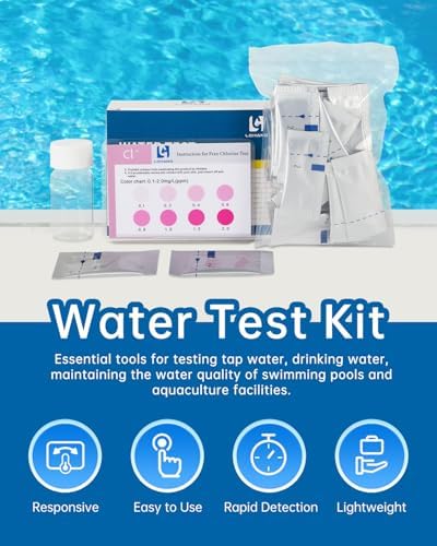 LOHAND Free Chlorine Test Kit, 50 Tests,0.1-2 ppm Measurement Range - Image 3