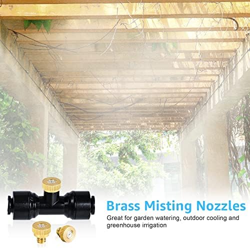Bonviee 59FT Misters for Outside Patio, 20 Brass Nozzles, 3/4 Inch Adapter - Image 5