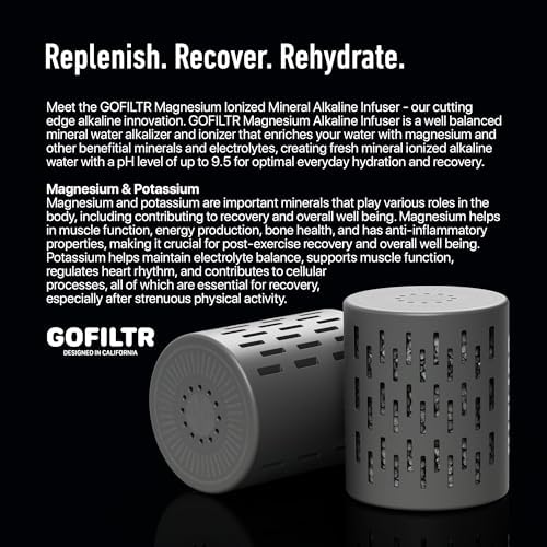 GOFILTR Jumbo Magnesium Alkaline Water Infuser - 9.5 pH + Electrolytes for Any Large Water Bottles/Pitchers, 300 Gallon / 3 Months, Ionized Mineral Alkaline Water Infuser (1 Pack) - Image 6