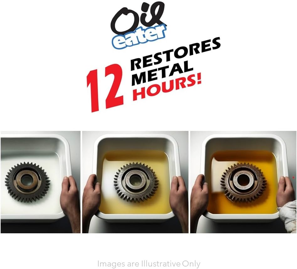 Oil Eater Overnight Rust Remover - Safe & Easy Soak for Tools, Auto Parts, Antiques, 32oz Concentrate - Makes 1-Gallon - Image 5