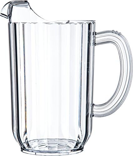 Carlisle FoodService Products 553807 Plastic Pitcher, 48 Ounces, Clear - Image 2