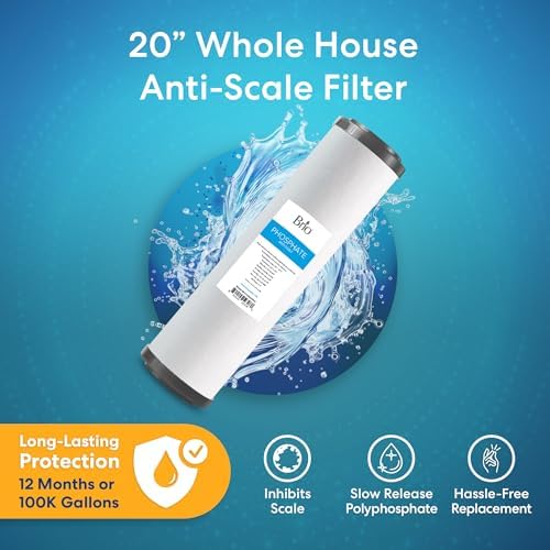 Brio RFCTY4520KDF Whole House Water Filter System (Universal Replacement Filter) | Remove Heavy Metals from water | Phosphate Anti-Scale |100,000 Gallons or 1 Year | 4.5" x 20" - Image 3