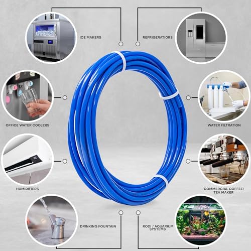 Metpure 1/4" OD LLDPE RO Tubing, 25 ft, Blue - Image 4