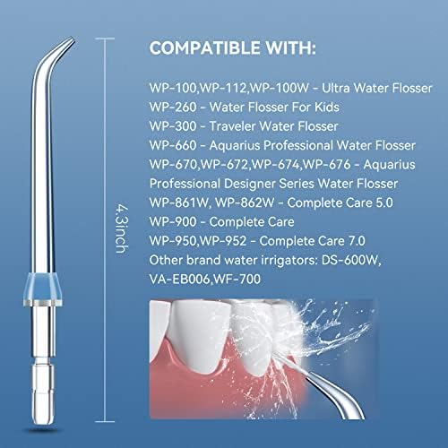 Replacement Classic Jet Tips for Waterpik Water Flossers Waterpik' Replacement Parts (6 Tips Combo), 5 Count (Pack of 1) - Image 2