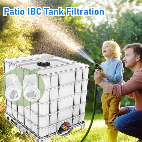 2PCS Rain Water Filter 8 Inch Stretchy Nylon Lid Filter for IBC Tote Container, Reusable IBC Tank Cover for Rainwater Harvesting, Debris Filtration - Image 6