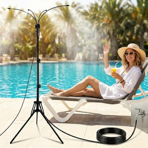 Stand Misters for Outside Patio, Portable Water Misters for Mist Playing by Unknown