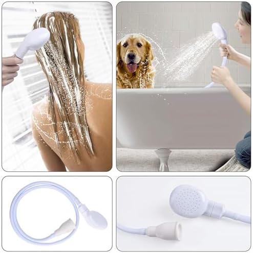 3m/9.84ft Sink Spray Rubber Hose Portable Sink Hose Faucet Sprayer Shampoo Sprayer Handheld Faucet Shower for Pets,Bathing Baby,Washing Hair,Rinsing Vegetables - Image 4