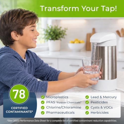 Premium White Countertop Water Filter System C6500 – 600 Gallon Capacity - Image 3