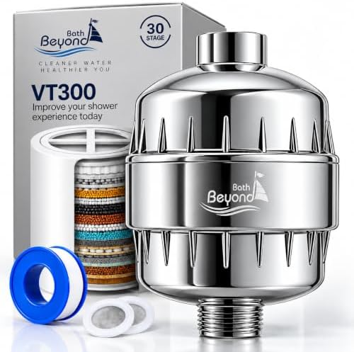Shower Water Filter Shower Filter for Hard Water- Chrome by HighQualityYouCanTrust