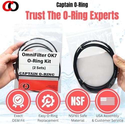 Captain O-Ring - OK7 Replacement O-Ring Kit for OmniFilter BF6, BF7, BF7a, BF35, BF36, BF36C, BF55, BF56, PB35, PB55 (2 Sets - 4 Total Orings, 2 Sizes) - Image 6