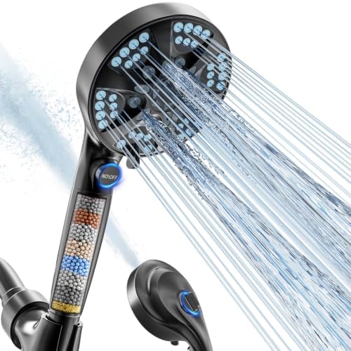 BESAQUO 9 Settings High Pressure Filtered Shower head with Handheld by BESAQUO