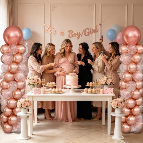 Rose Gold Balloon Column Stand Kit Set of 2 for Floor - Image 7