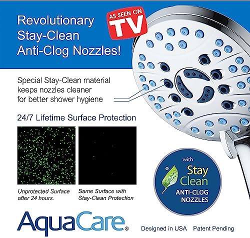 AquaCare 48-mode High Pressure 3-way Shower Head Combo w/ 2-mode Power Wash - Image 5