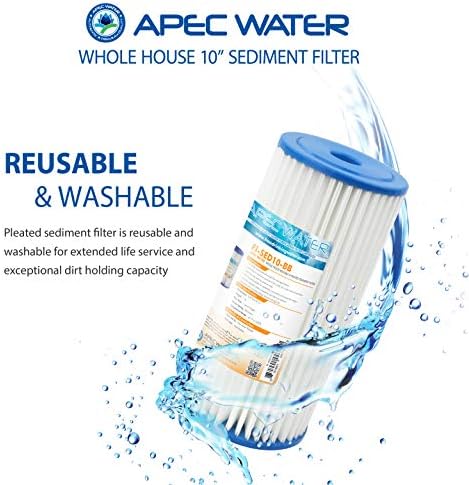 APEC Water Systems CB1-SED10-BB Whole House Sediment Water Filter 10" Home Filtration System - Image 4