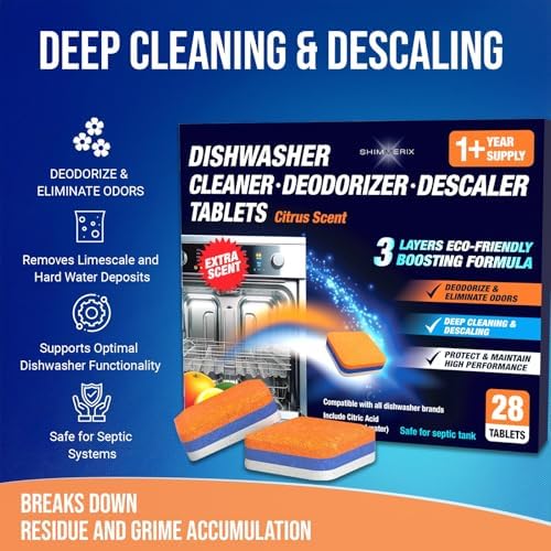 Washing Machine Cleaner 28 Pack & Dishwasher Cleaner Tablets 28 Pack Bundle - Image 2