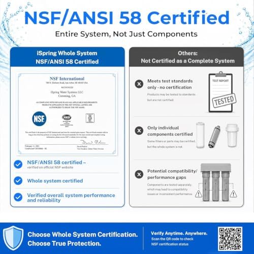iSpring RO500AK Alkaline Reverse Osmosis System, NSF 58 Certified, 500 GPD - Image 3