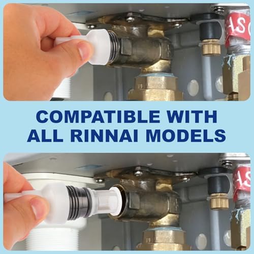 H98-510-S for tankless Water Heater Filter for Rinnai tankless Water Heater (2 Tankless Water Heater Inlet Screen Assembly+1 Filter Removal Tool and 2 Removal Wrenches） - Image 2
