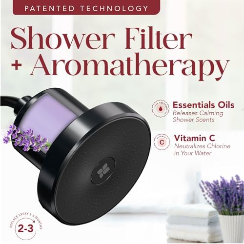 Vitamin C Shower Filter Replacement Cartridge + Shower Steamers Aromatherapy - K Beauty Skin & Hair Enhancement, Universal Water Filter Replacement for AquaBliss - Lavender Spa Scent - Image 2