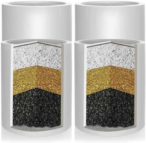 Enhanced Formula Multi-Stage Shower Filter replacement Cartridge Pack of 4 by Welcometobwdmhouse