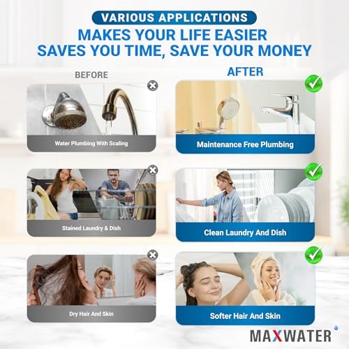 Max Water 3 Stage (Good for City Water) 10 inch Standard Water Filtration System (Clear with Gauge) - Image 6