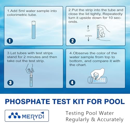 Phosphate Test Kit for Pool,50 Strips Phosphate Test Strip - Image 2