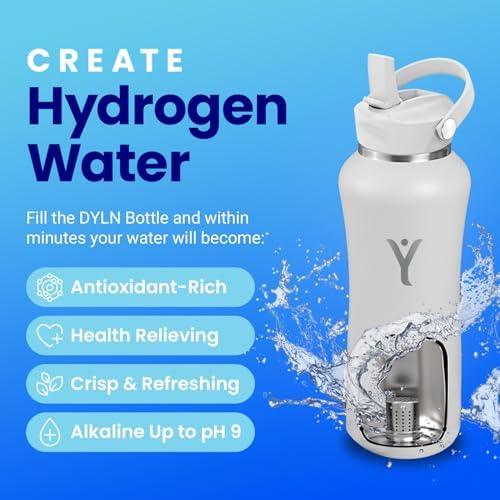 DYLN Hydrogen Water Bottle, Alkaline, Vacuum Insulated, Stainless Steel - Image 2