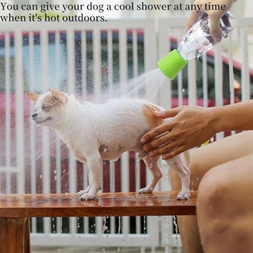 Portable Outdoor Shower for Dogs Bottle Attachment Outdoor Sprayer Accessory for Most Plastic Water Bottles for Bathing Pets During Outdoor Activities, Hiking and Camping. (Green) - Image 4