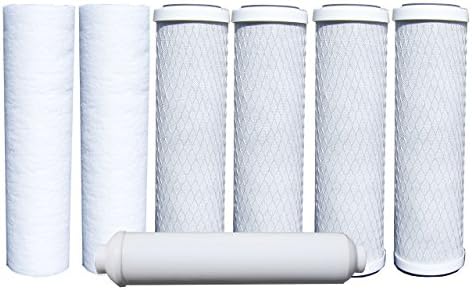 iFilters Compatible Replacement Filters for Watts Premier 5-Stage RO System | 7-Pack | 1-Year Supply for Under-Sink Reverse Osmosis Systems by iFilters