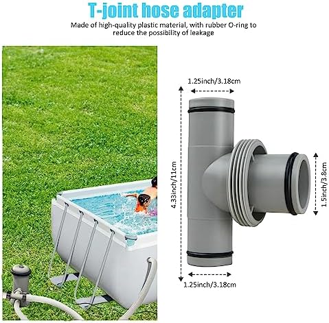 Hose Adapter and Filter Pump Hose Connector, T-Connector 1.5 in to 1.5 in Pool Hose Connector (1.5 in to 1.25in) - Image 5