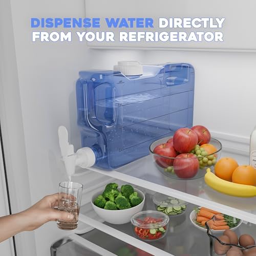 Refrigerator Water Dispenser 1.1 Gallon Bottle with Leak Proof Spigot - Image 5