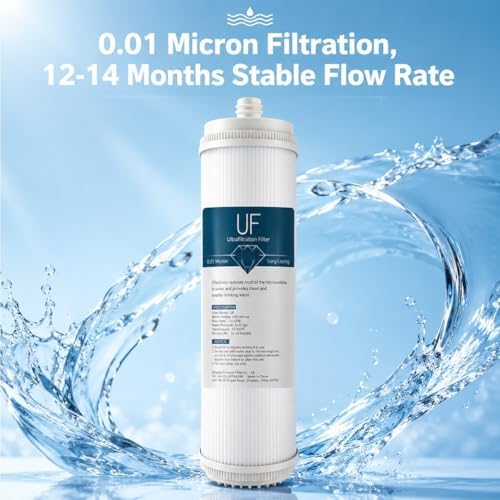 2 Pack 2.8 X 10 Inch Socket Style UF Hollow Fiber Ultrafiltration Membrane Filter, 0.01 Micron Universal Replacement for Whole House Water Systems - Image 4