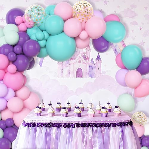 Amandir 153 Pcs Pink Purple Balloons Arch Garland Kit Different Sizes - Image 6