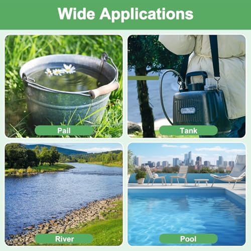 Battery Powered Sprayer Wand,Electric Plant Sprayer Telescopic Watering Wand with 26.5FT Hose,Rechargeable Electric Watering Sprayer Handle with 3 Adjustable Nozzles & Filter for Weed, Lawn and Garden - Image 6