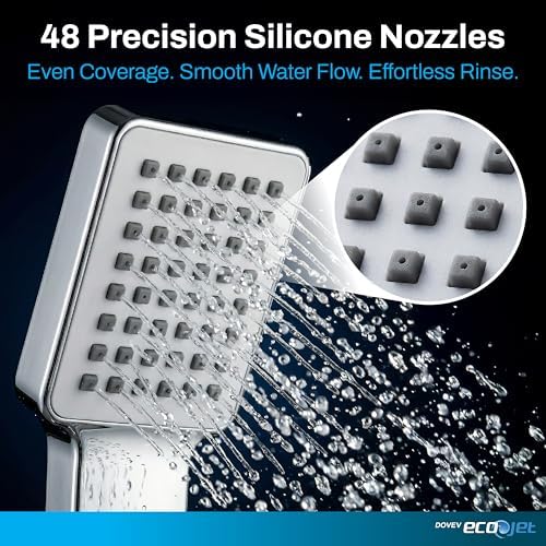 Ecojet Water Saving Shower Head, High Pressure Handheld, Lightweight - Image 4