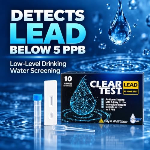 Lead Test Kit for Drinking Water – Detects Lead Below 5 PPB, Results in 10 Minutes – At-Home Water Test for Tap, Well & Filtered Water – 1 Test - Image 2