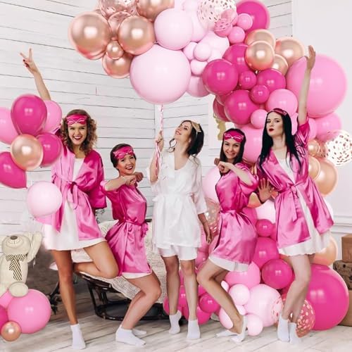 Amandir 153pcs Pink Balloon Garland Arch Kit Different Sizes - Image 6