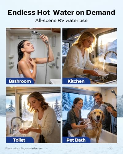 ORBEK RV Tankless Water Heater, Propane, High Altitude, 12V DC - Image 3