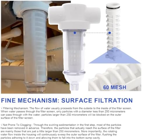 1" 60 Mesh Spin-Down Replacement Filter Screen for Rusco Sediment Filter - Image 6