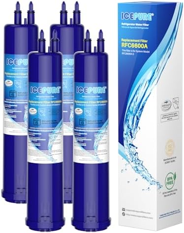 ICEPURE EDR3RXD1 Water Filter Replacement for 4396841, Filter 3, 4 PACK by ICEPURE