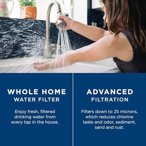 GE FXHTC Whole House Water Filter | Replacement for Water Filtration System | NSF Certified: Reduces Chlorine, Sediment, Rust & Other Impurities | Replace Every 3 Months for Best Results | 1 Filter - Image 2