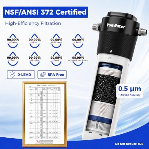 WK22-4Y Under Sink Water Filter, 22000 Gallons, 0.5μm Filtration - Image 3
